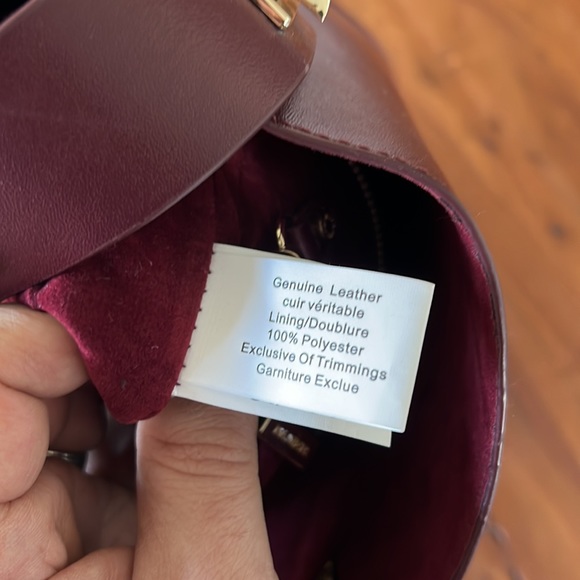 Danier Burgundy Leather Purse - Picture 5 of 5